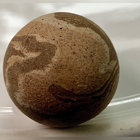 Vintage 1” 25.5mm Large Swirled Clay Marble - Picture 12 of 13